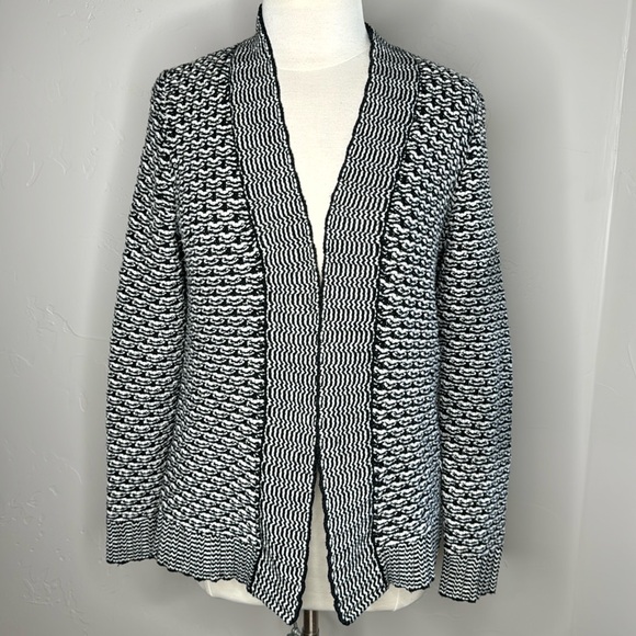 Talbots Chunky Knit Cardigan Open front Size Medium - Picture 1 of 9